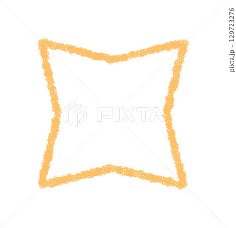 Crayon starburst outline as a yellow symbol with magic shine. Firework element and sparkle star, pattern and flare burst. Perfect for holiday or celebration theme, minimal festive style. Crayon starburst outline as a yellow symbol with magic shine. Firework element and sparkle star, pattern and flare burst. Perfect for holiday or celebration theme, minimal festive style. 129723276