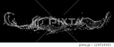 水しぶきの背景素材 129724501