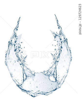 青い水しぶきの背景 青い水しぶきの背景 129724623