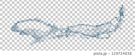 抽象藍色濺 129724838