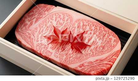 霜降り牛肉 129725290