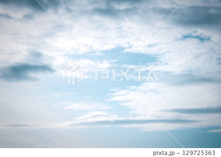 Sky cloudscape with blue sky and white clouds 129725363