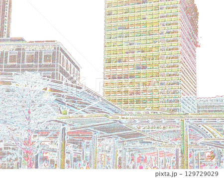 さいたま新都心駅前　＜加工＞ 129729029