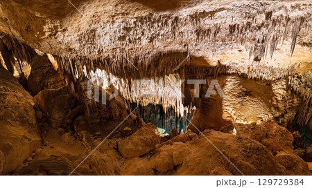 Spectacular Mallorica Cave Formation Stalactites and Stalagmites in Mallorca, Spain s Hidden Gem 129729384