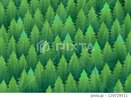 針葉樹の森・緑 129729511