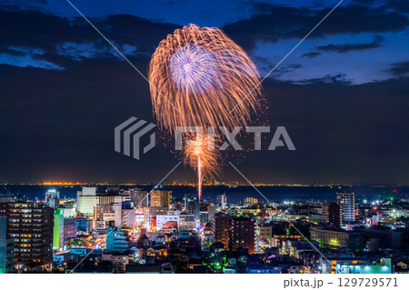 《千葉県》木更津港まつり花火大会 129729571
