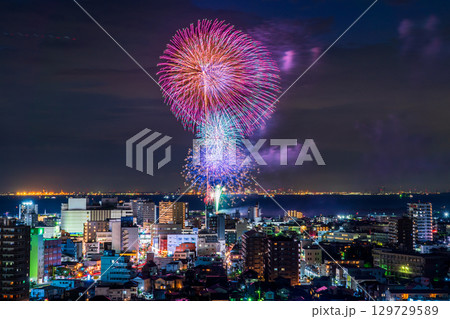《千葉県》木更津港まつり花火大会 129729589