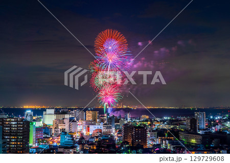 《千葉県》木更津港まつり花火大会 129729608