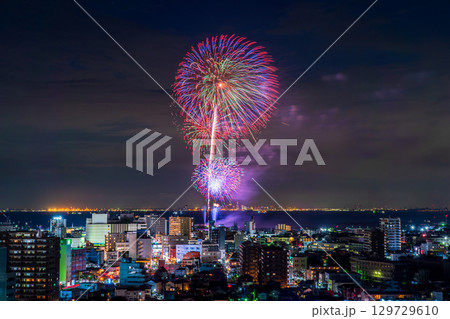 《千葉県》木更津港まつり花火大会 129729610