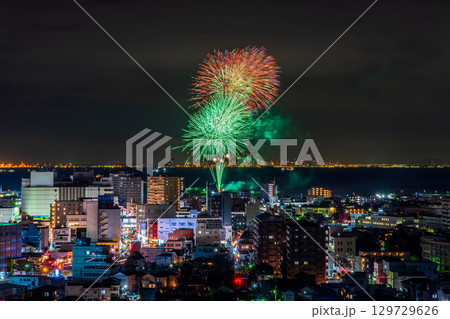 《千葉県》木更津港まつり花火大会 129729626
