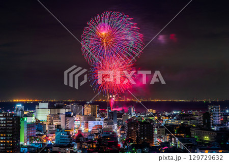 《千葉県》木更津港まつり花火大会 129729632