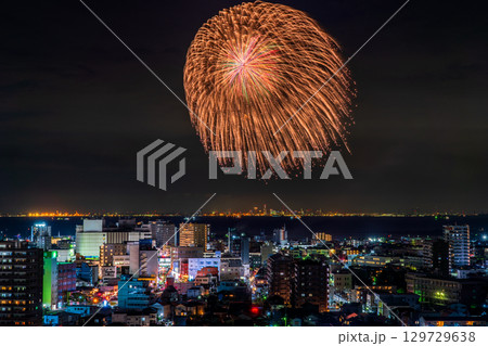 《千葉県》木更津港まつり花火大会 129729638