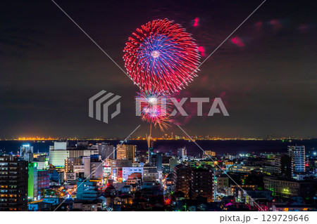 《千葉県》木更津港まつり花火大会 129729646
