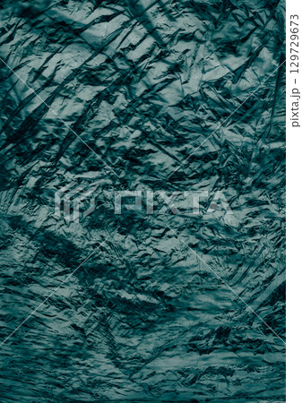 Weathered paper. Distress overlay texture. Aged black dirty grunge abstract background. Defocused dark gray retro wrinkled wallpaper. 129729673