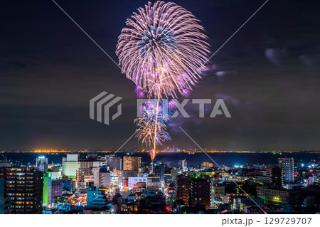 《千葉県》木更津港まつり花火大会 129729707