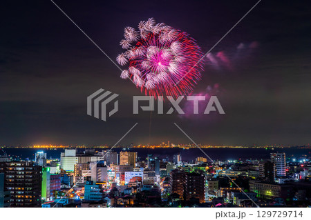 《千葉県》木更津港まつり花火大会 129729714