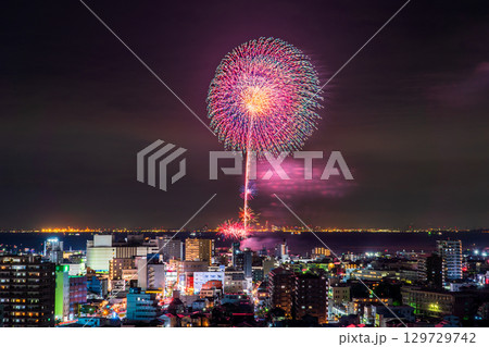 《千葉県》木更津港まつり花火大会 129729742