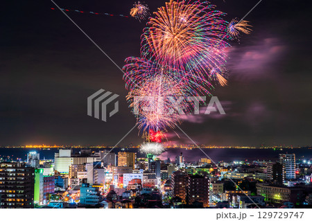 《千葉県》木更津港まつり花火大会 129729747