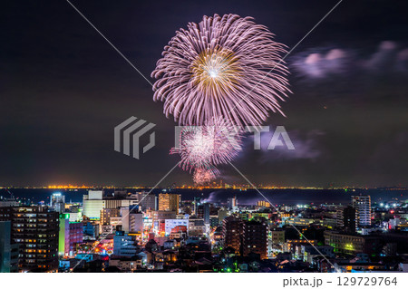 《千葉県》木更津港まつり花火大会 129729764