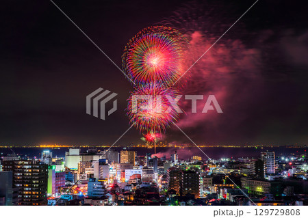 《千葉県》木更津港まつり花火大会 《千葉県》木更津港まつり花火大会 129729808