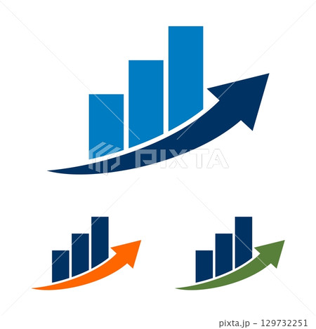 Stock Exchange Finance and Advisory Logo Template Illustration Design EPS 10 129732251