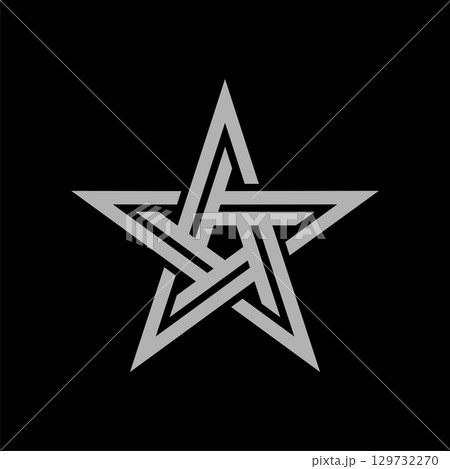 Silver Star vector Logo Template Illustration Design. Vector EPS 10. Silver Star vector Logo Template Illustration Design. Vector EPS 10. 129732270