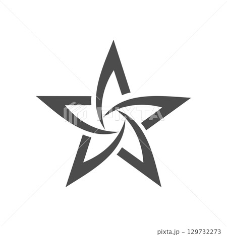 Ornamental Grey Star Logo Template Illustration Design EPS 10 Ornamental Grey Star Logo Template Illustration Design EPS 10 129732273