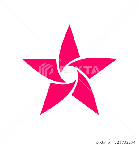 Pink Star vector Logo Template Illustration Design. Vector EPS 10. Pink Star vector Logo Template Illustration Design. Vector EPS 10. 129732274