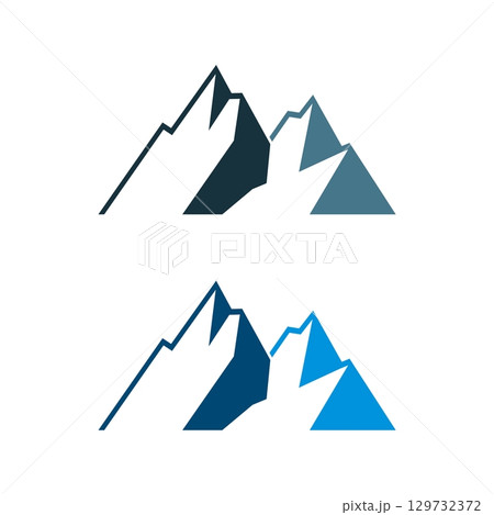Mountain Vector Illustration Design. Vector EPS 10. 129732372
