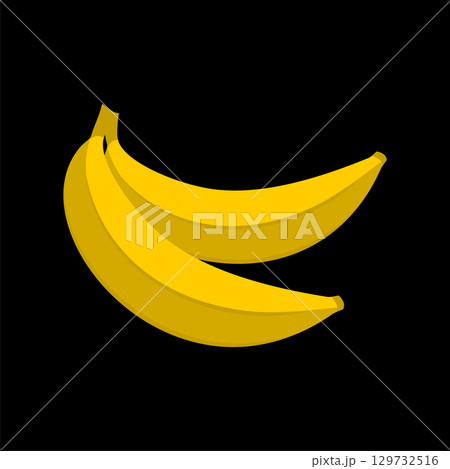 Yellow Banana vector logo template Illustration Design. Yellow Banana vector logo template Illustration Design. 129732516