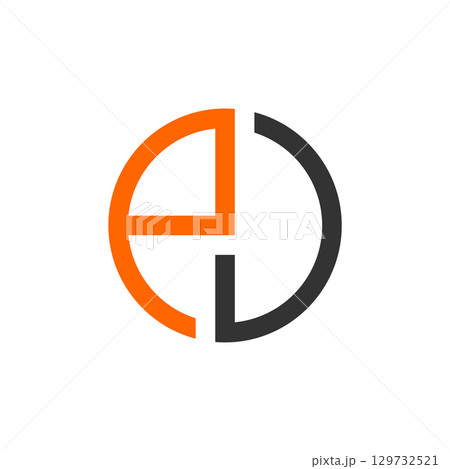 E D Letter Logo Template Illustration Design. Vector EPS 10. E D Letter Logo Template Illustration Design. Vector EPS 10. 129732521