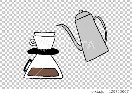 コーヒーサーバーとコーヒーケトル 129733007