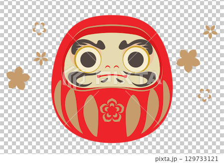 Illustration of daruma Illustration of daruma 129733121