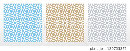 Set of abstract geometric patterns. Seamless vector backgrounds. Colored ornaments Graphic modern patterns Simple lattice graphic design Set of abstract geometric patterns. Seamless vector backgrounds. Colored ornaments Graphic modern patterns Simple lattice graphic design 129733273