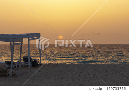 Amazing view of sunset at Chaves beach 129733756