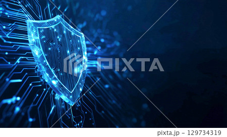 サイバーセキュリティのデジタルイメージ 129734319