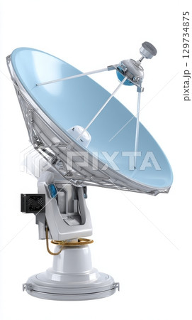 Advanced satellite dish with modern technology for communication. 129734875