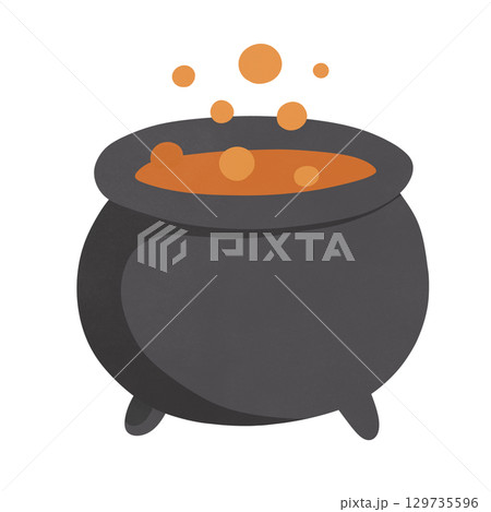 Halloween cauldron  129735596