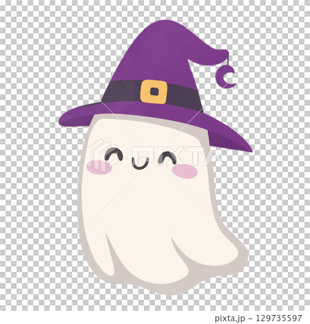 Halloween Cute ghost 129735597