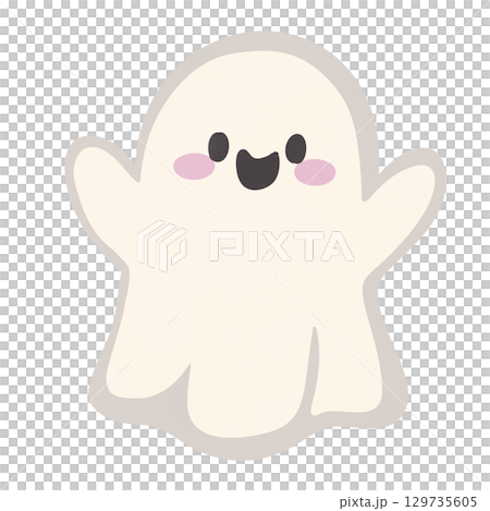 Halloween Cute ghost 129735605