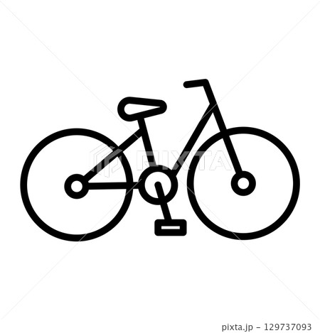 自転車のアイコン。 129737093