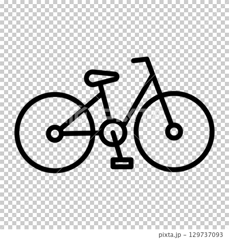 自転車のアイコン。 129737093