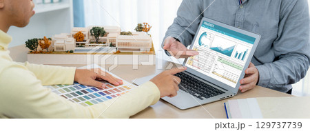 Spreadsheet Document Information Financial Startup Concept brisk 129737739