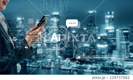 AI Brain Processing Data with Generative Artificial Intelligence Concept Muxer AI Brain Processing Data with Generative Artificial Intelligence Concept Muxer 129737882