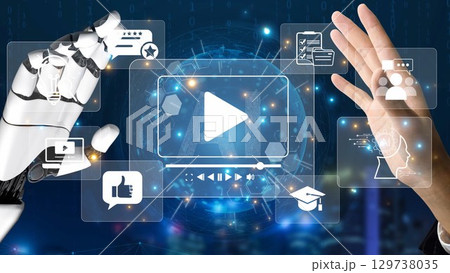 Video Marketing Strategy and Engagement Icons Muxer 129738035