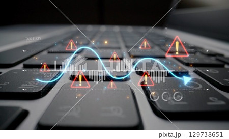 Economic Caution and Risk Alert in Volatile Market with Financial Warning Muxer Economic Caution and Risk Alert in Volatile Market with Financial Warning Muxer 129738651