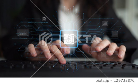 AI Brain Processing Data with Generative Artificial Intelligence Concept Muxer AI Brain Processing Data with Generative Artificial Intelligence Concept Muxer 129738876