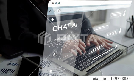 AI Artificial Intelligence Virtual Assistant for Smart Business Muxer 129738889