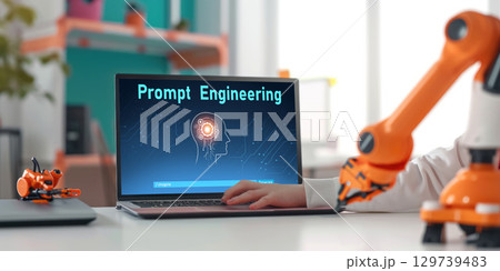 Generative AI virtual assistant tools for prompt engineer and end user brisk 129739483