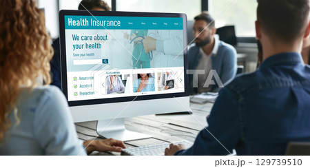 Health insurance web site brisk registration system 129739510